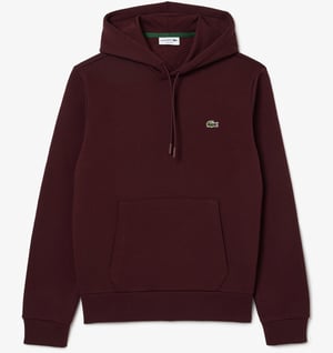 Lacoste Men's Fleece Hoodie Bordeaux