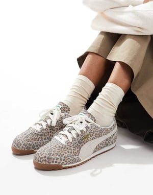 Puma Arizona trainers in leopard print