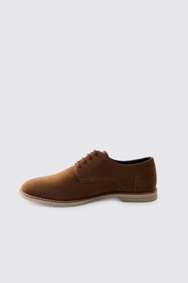 Faux Suede Derby Shoe