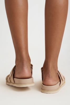 Raffia Cut Out Detail Sliders
