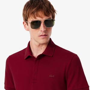 Lacoste Men's Paris Strech Pique Polo Shirt Bordeaux