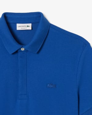 Lacoste Men's Paris Strech Pique Polo Shirt Saphire Blue
