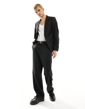 Twisted Tailor ellroy suit jacket in black
