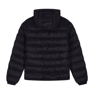 Kids Puffer Jacket Girls and Boys Black Hooded Warm Quilted Coat