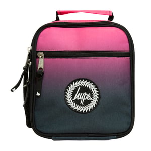 Kids Lunch Bag Black Pink Fade | Thermal Insulated School Lunch Box 4.5L