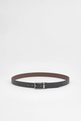 Black & Brown Reversible Saffiano Belt