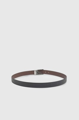 Black & Brown Reversible Saffiano Belt