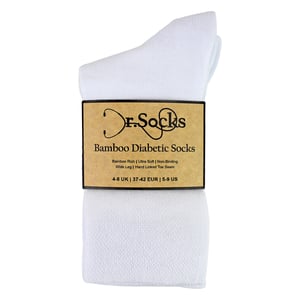 4 Pack Ladies Bamboo Diabetic Socks Soft Breathable Non Binding Socks