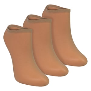 3-Pack Dames Onzichtbare Pop Sokjes 15 Denier Lichtgewicht Enkelsokken