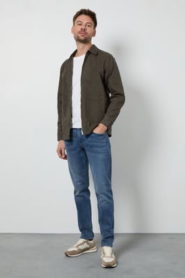 Light Vintage Wash Stretch Slim Fit Jeans