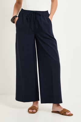 Petite Principles Trousers With Elasticated Waist