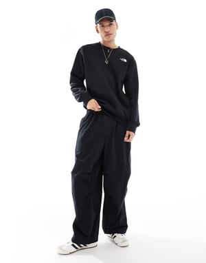 The North Face Oversized Essential logo sweatshirt in black
