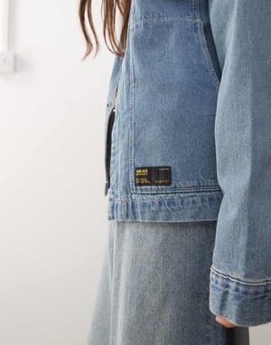 Vans mcavoy denim station jacket in washed blue