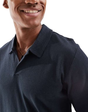 ONLY & SONS krage polo i marinblått