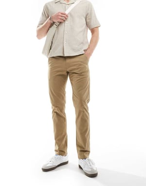 Farah elm chinos i beige