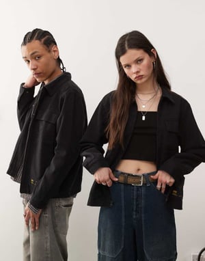 Vans mcavoy full zip station jacket in black