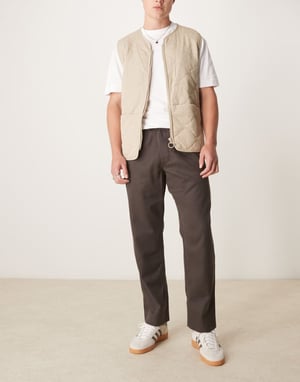 Abercrombie & Fitch loose pull on trousers in brown