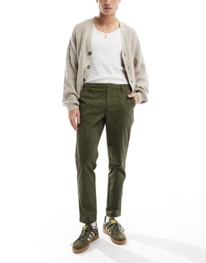 ASOS DESIGN snäva byxor i grön