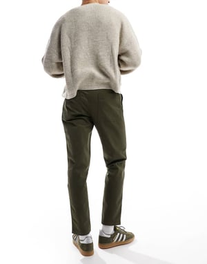 ASOS DESIGN snäva byxor i grön