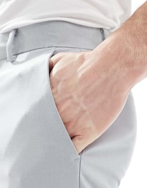 ASOS DESIGN smart slim fit byxor i grått