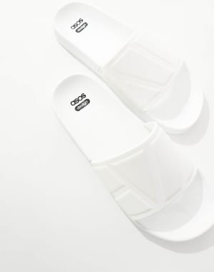 ASOS DESIGN flip-flop-sandaler i vitt