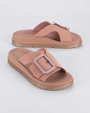 Zaxy Womens Vibe Slide Ad Nude