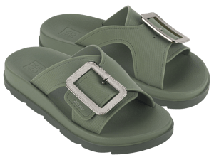 Zaxy Womens Vibe Slide Ad Green