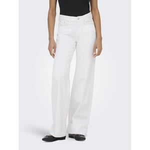 Only Onlella mw wide fold up dnm white t