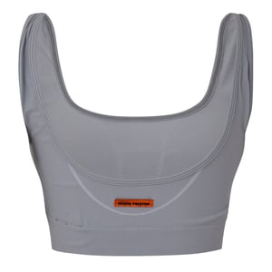 Women's Heron Preston Heron Scoop Neck Cropped Bra in Black