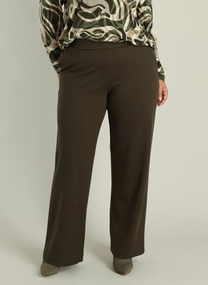 YEST CURVE Nadeche Essential Bottoms - Army Green