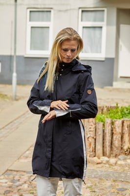 Sofie Marineblauw Jas