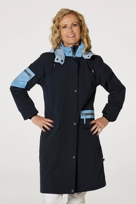 Berta Marineblauw Jas