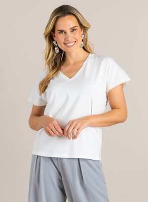 IVY BEAU Gennesis Tops - White
