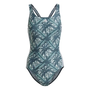 Women's adidas Sh3 Ro One Piece Swimsuit in Green