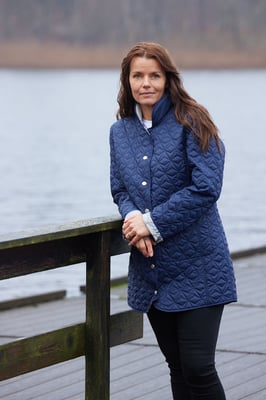Gyda Marineblauw Jas