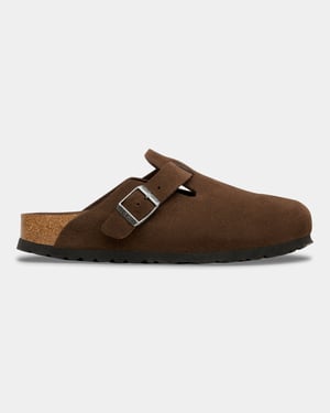 Boston Carafe Tonal FB Clogs in Dark Brown