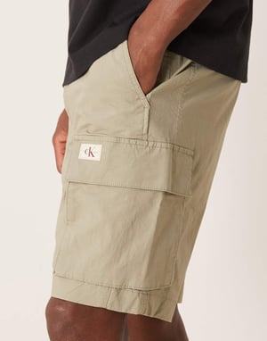 Calvin Klein Jeans cargo shorts in beige