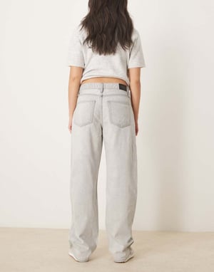 Gina Tricot baggy fit jeans in lightwash grey