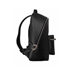 Burberry Jeff Mens Leather Backpack - Black Grain