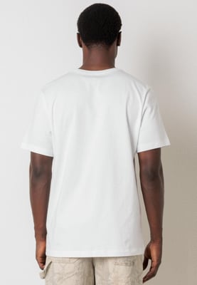 Nike Sportswear Club Mens T Shirt in White / Gold Logo
