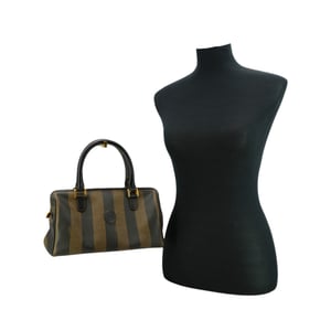 Fendi Vintage stoffen handtas Pequin Boston