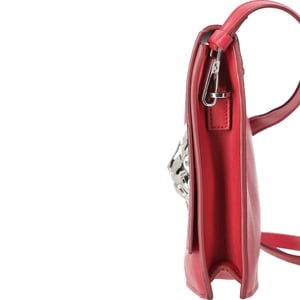 Versus Versace Medusa Flap Crossbody Bag in Red Leather