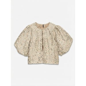 Vero Moda vmbarbara 2/4 o-neck top exp 10352600 birch leopard