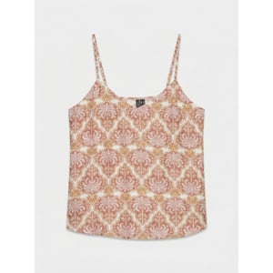 Vero Moda vmevelijn singlet top exp 10349829 snow white langoustino palm