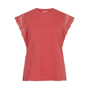 Vila vimandala o-neck s/l top 14114028 hibiscus