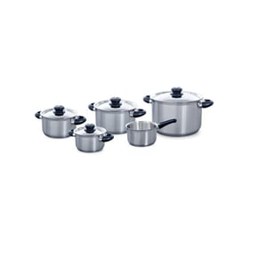 BK Cookware Bk karaat+ kookpannenset 5 delig rvs met natuurlijke reiniger