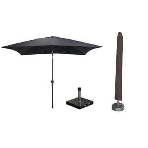 Garden Impressions Lotus parasolset 250x250 met voet en hoes