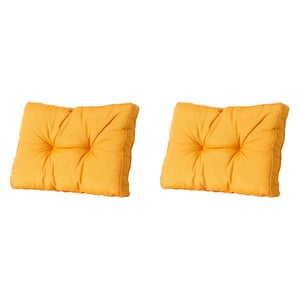 Madison florance rugkussen panama golden glow ca. 43x73 cm set van 2