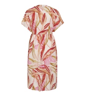 Vila Vilimia midi-jurk met v-hals en print