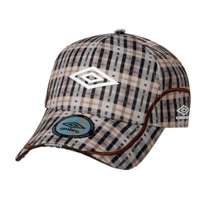 Umbro Geruite Baseballpet met logo (Beige)